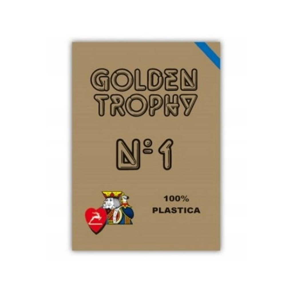 Гральні карти Modiano Golden Trophy 100 Plastic (blue) (00450) - зображення 1