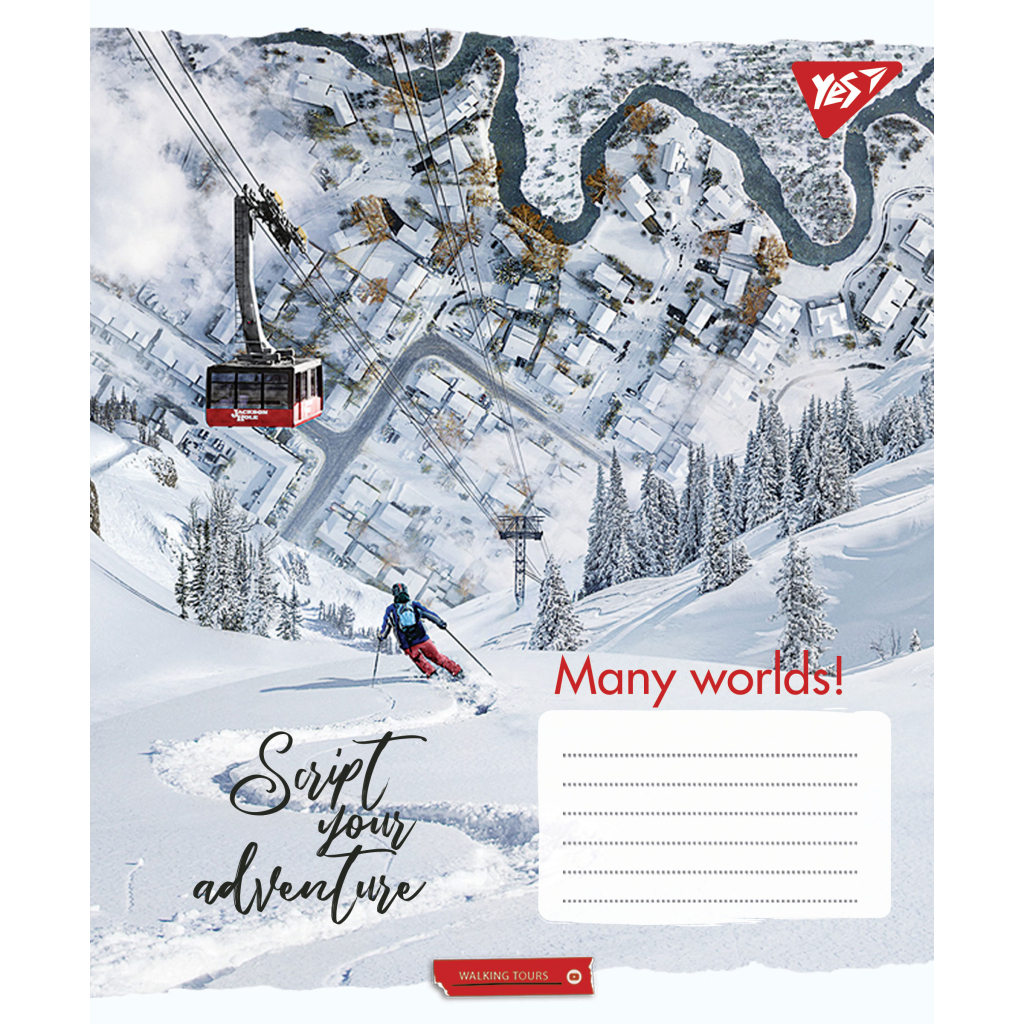 Зошит Yes А5 Many worlds! 96 аркушів, лінія (766508) - зображення 4