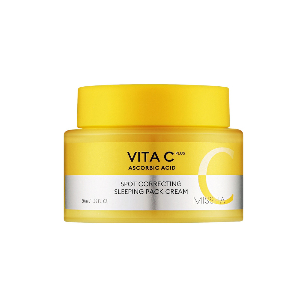 Крем для обличчя Missha Vita C Plus Spot Correcting Sleeping Mask Pack Cream 50 мл (8809747962624) - зображення 1
