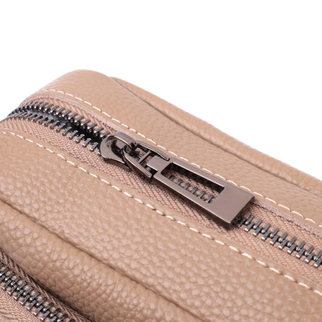 Сумка Vintage Жіноча з накладною кишенею з натуральної шкіри Бежева (22638) - зображення 7
