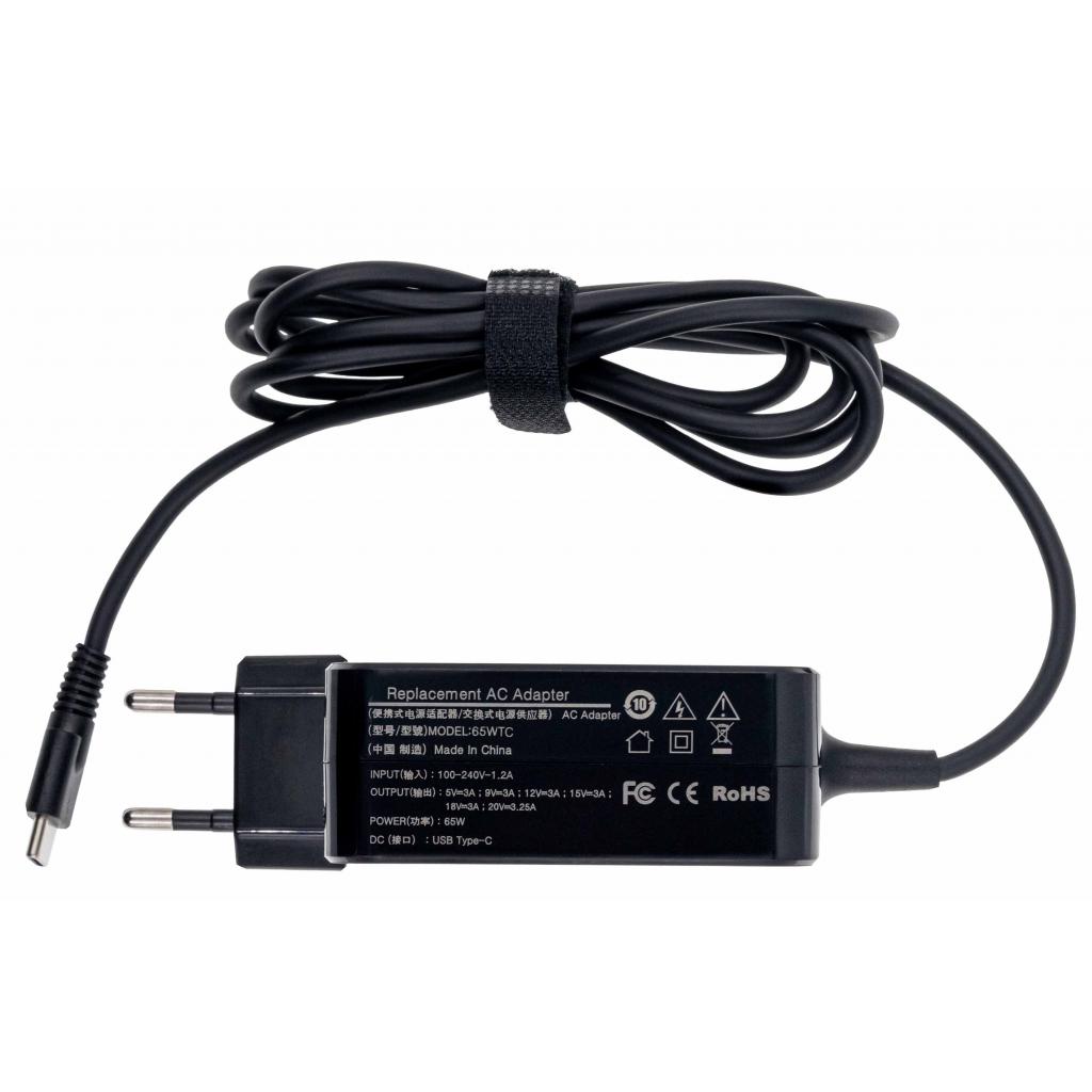 Блок живлення до ноутбуку Grand-X Type-C 65W Asus, Apple, Dell, HP, MI, Lenovo, Xiaomi (65WTC) - зображення 2