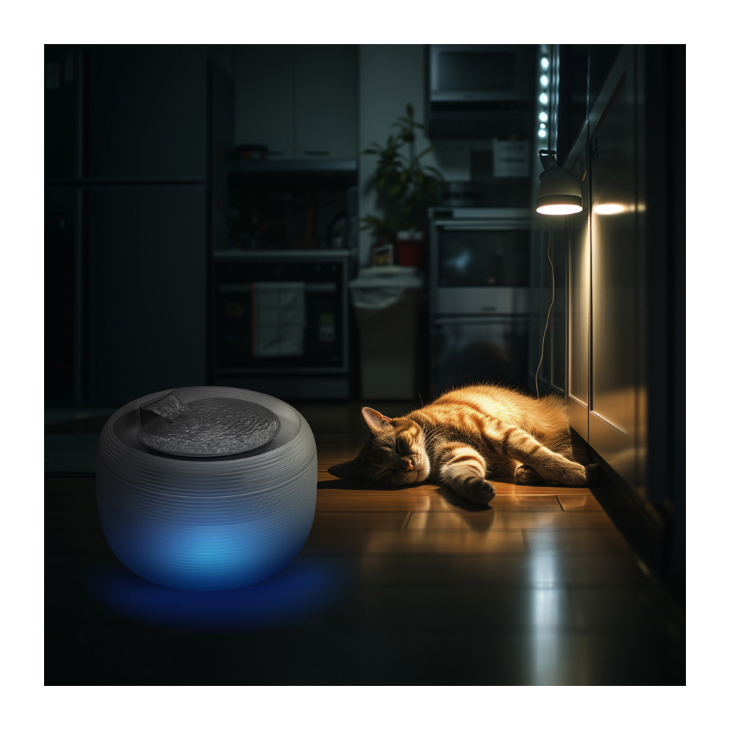 Універсальний посуд для тварин WAUDOG Фонтан-поїлка автоматичний з підсвіткою 2.5 л (506915) - изображение 7