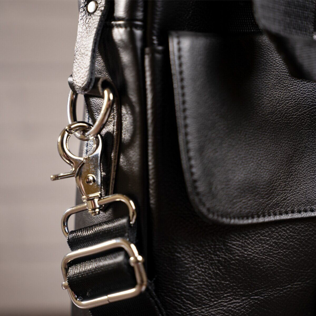 Сумка Vintage Шкіряна Чорна (14632) - зображення 9