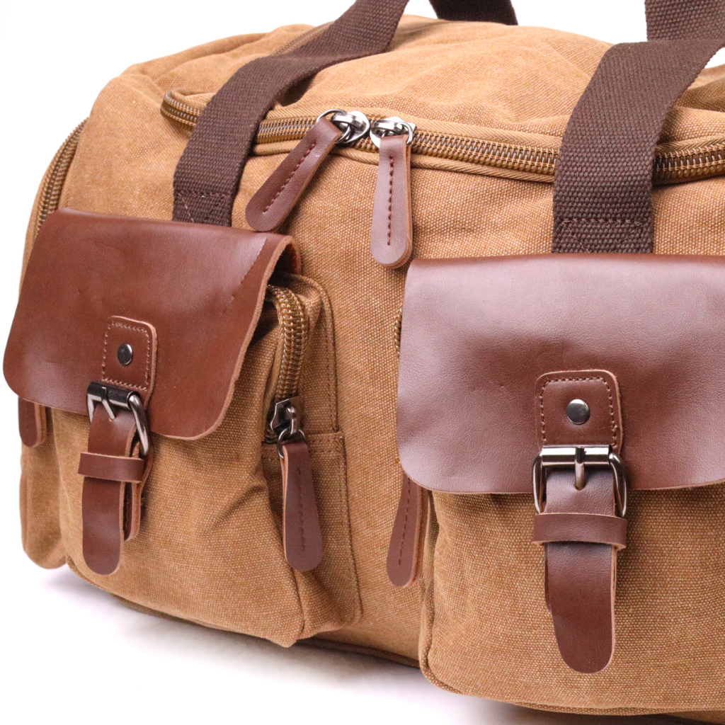 Сумка Vintage З текстилю Коричнева (21239) - зображення 5