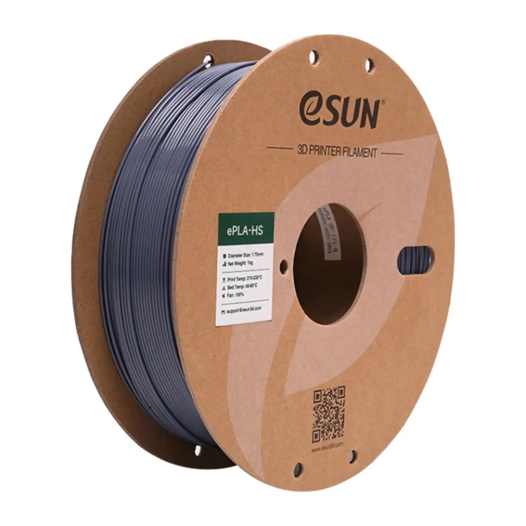 Пластик для 3D-принтера eSUN ePLA+HS, 1,75мм, 1кг, gray (EPLA+HS-P175H1) - зображення 1