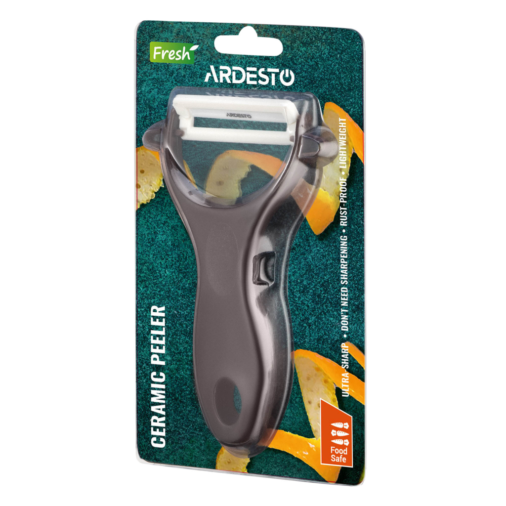 Овочечистка Ardesto Fresh, кераміка, пластик, коричневий (AR2101BR) - зображення 3