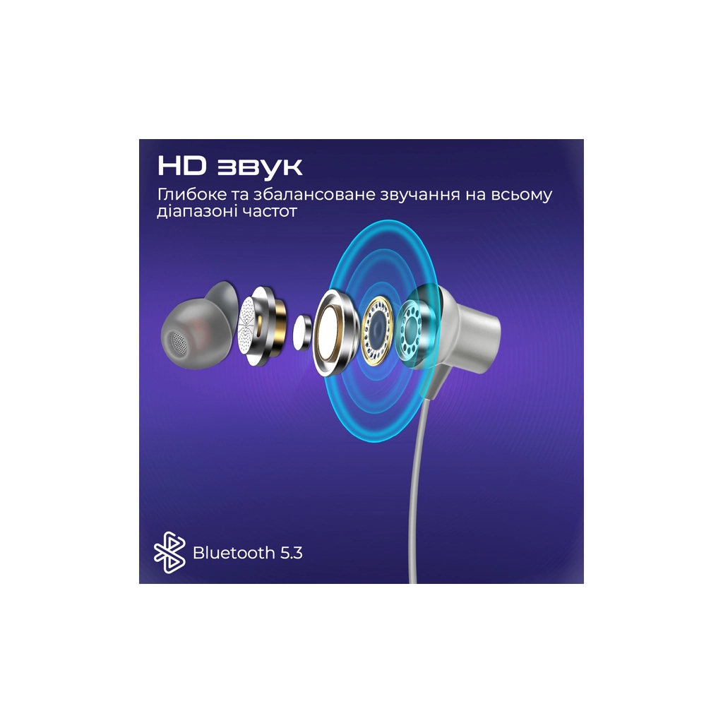 Навушники Promate Leap Silver (leap.silver) - зображення 4