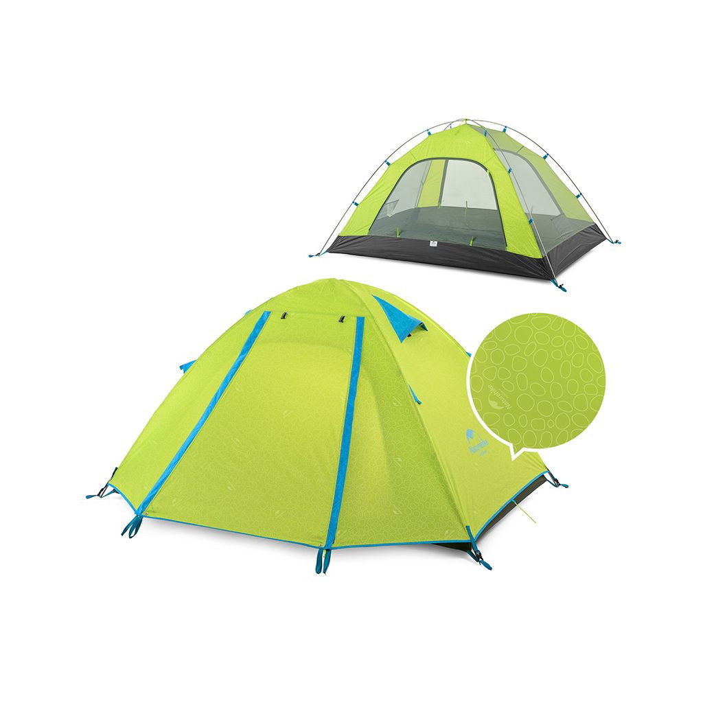 Намет Naturehike двомісний P-Series NH18Z022-P 210T/65D салатовий (6975641887782) - зображення 3