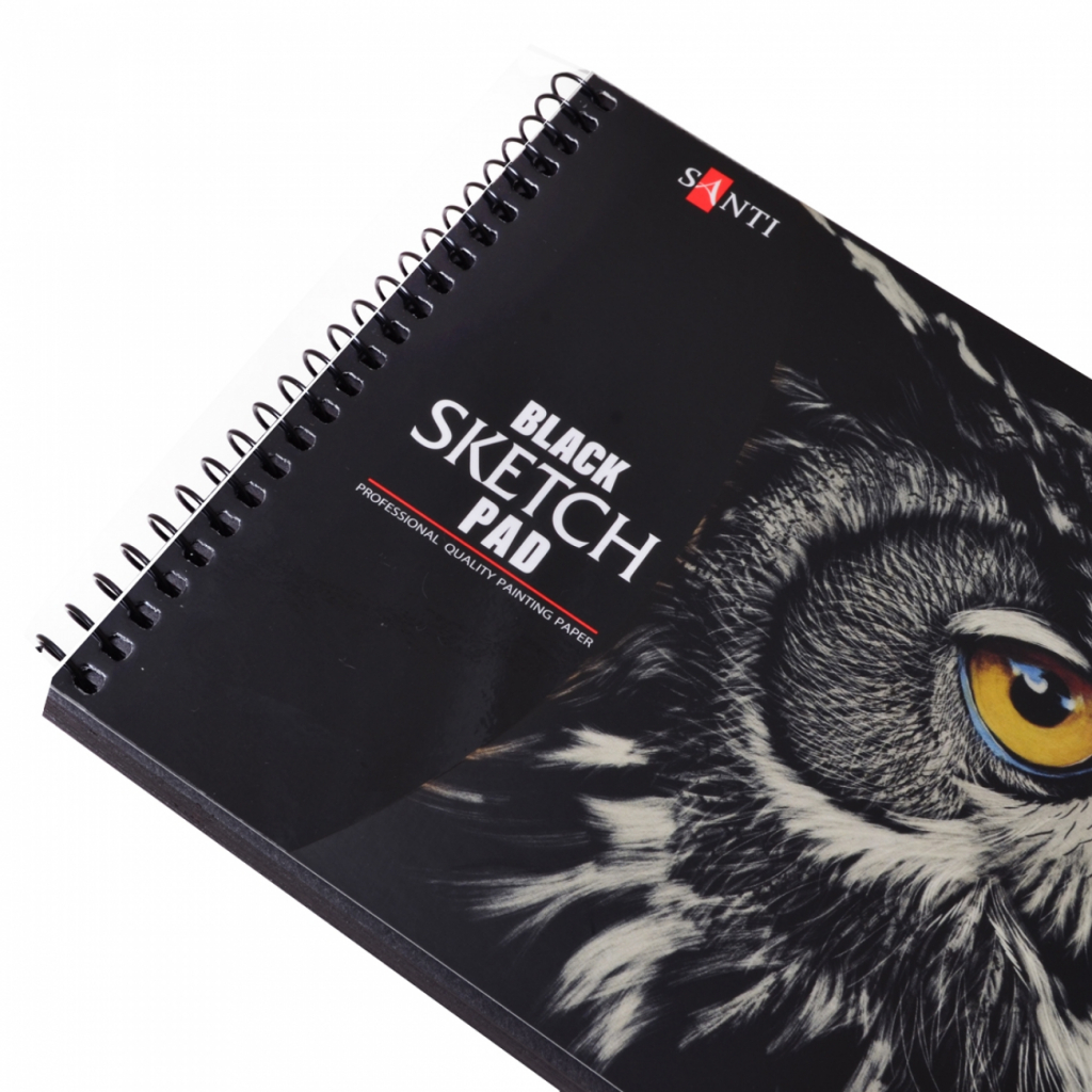 Альбом для малювання Santi з чорним папером А5, 32 листа (742609) - зображення 2