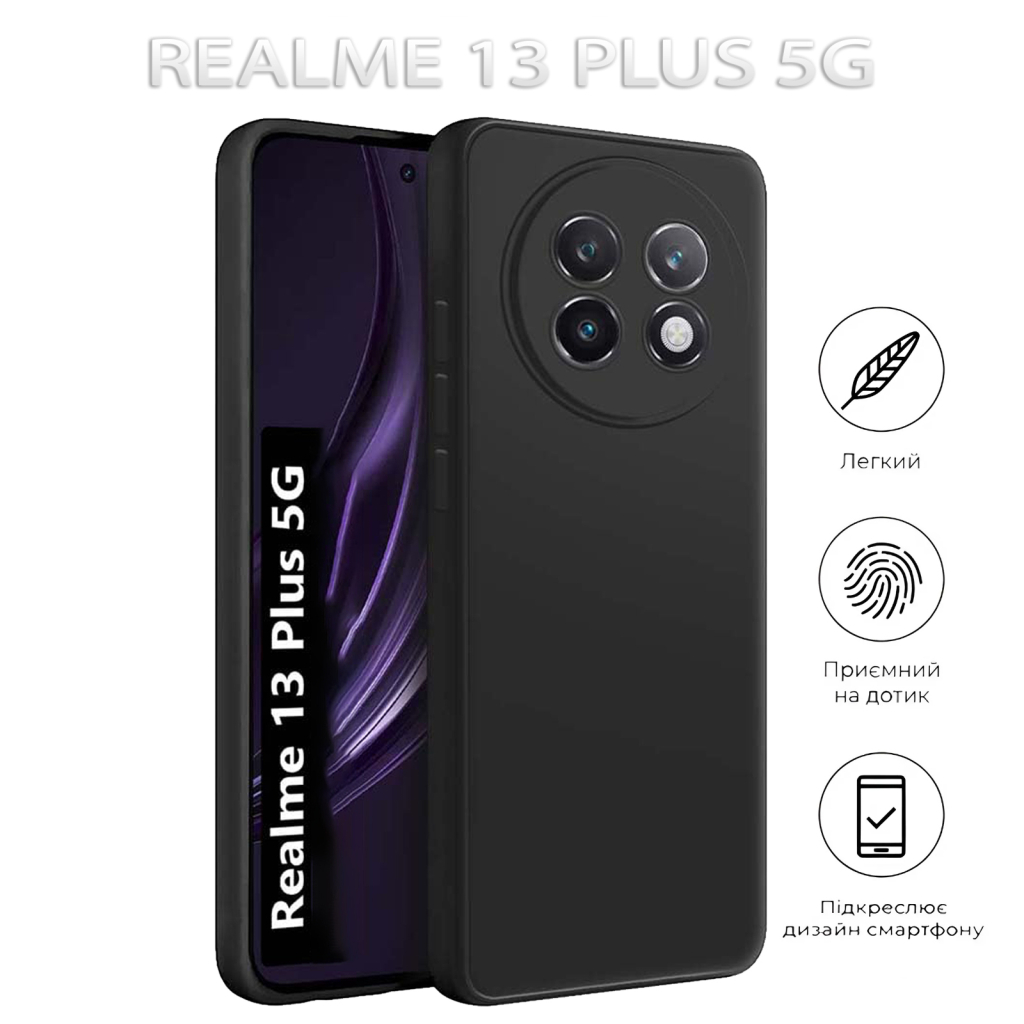 Чохол до мобільного телефона BeCover Realme 13 Plus 5G Black (712765) - зображення 7