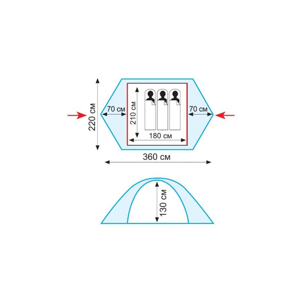 Намет Tramp Sirius 3 (TRT-057) - зображення 2