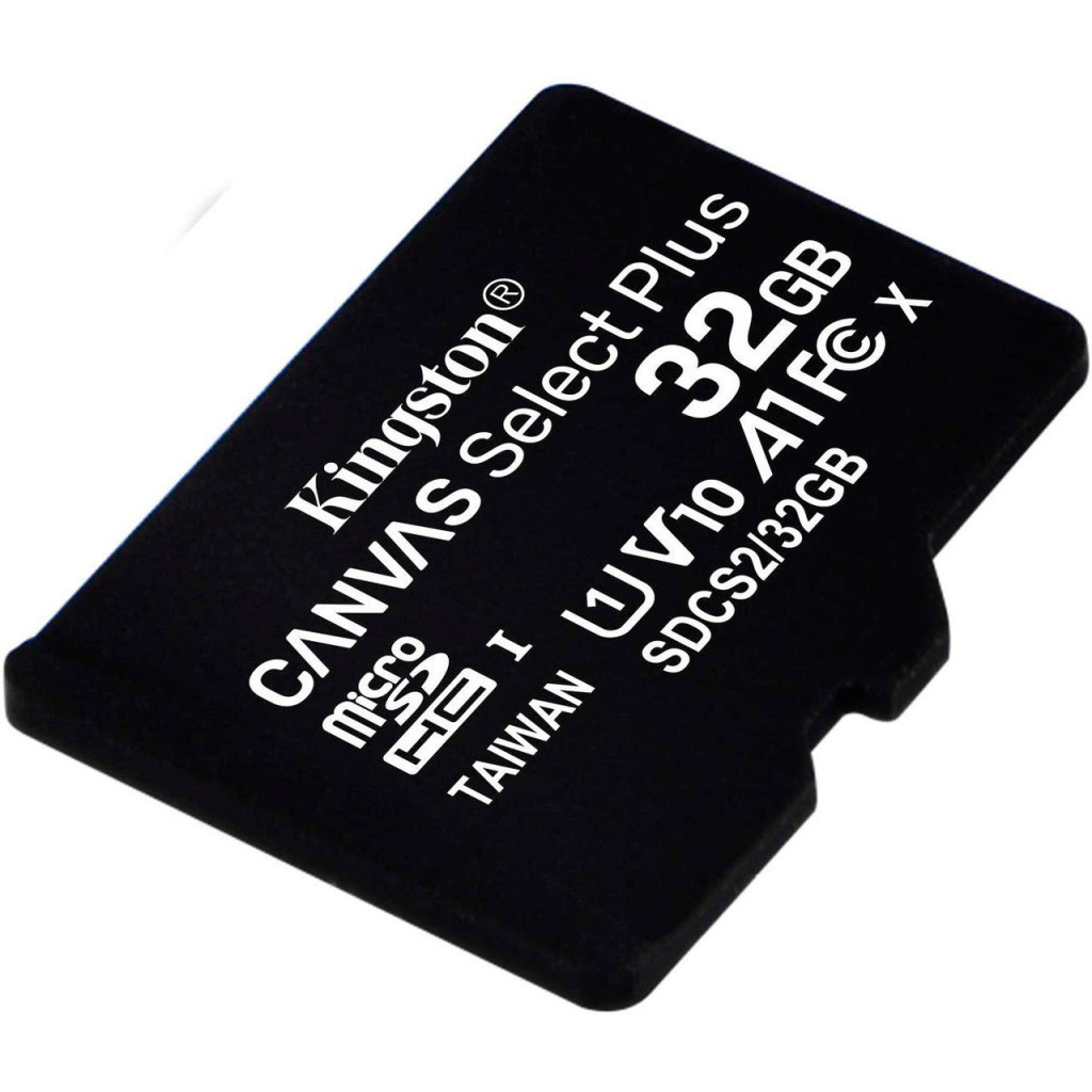 Карта пам'яті Kingston 32GB microSDHC class 10 UHS-I A1 (R-100MB/s) Canvas (SDCS2/32GBSP) - зображення 1