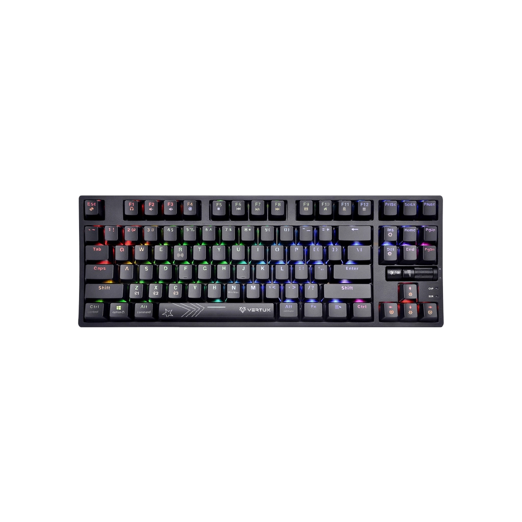 Клавіатура Vertux VertuPro-80 Wireless/USB Black (vertupro-80.black) - зображення 1