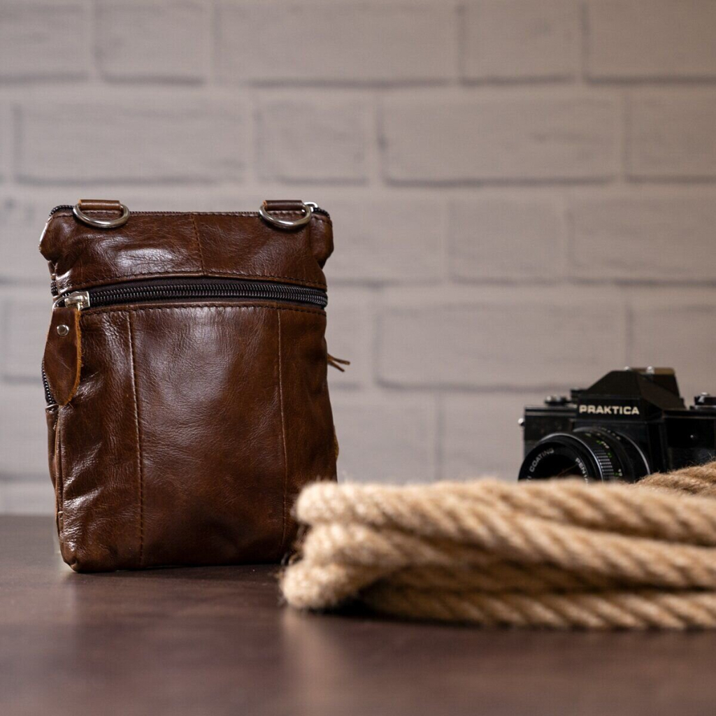 Сумка Vintage Коричнева (14608) - зображення 10