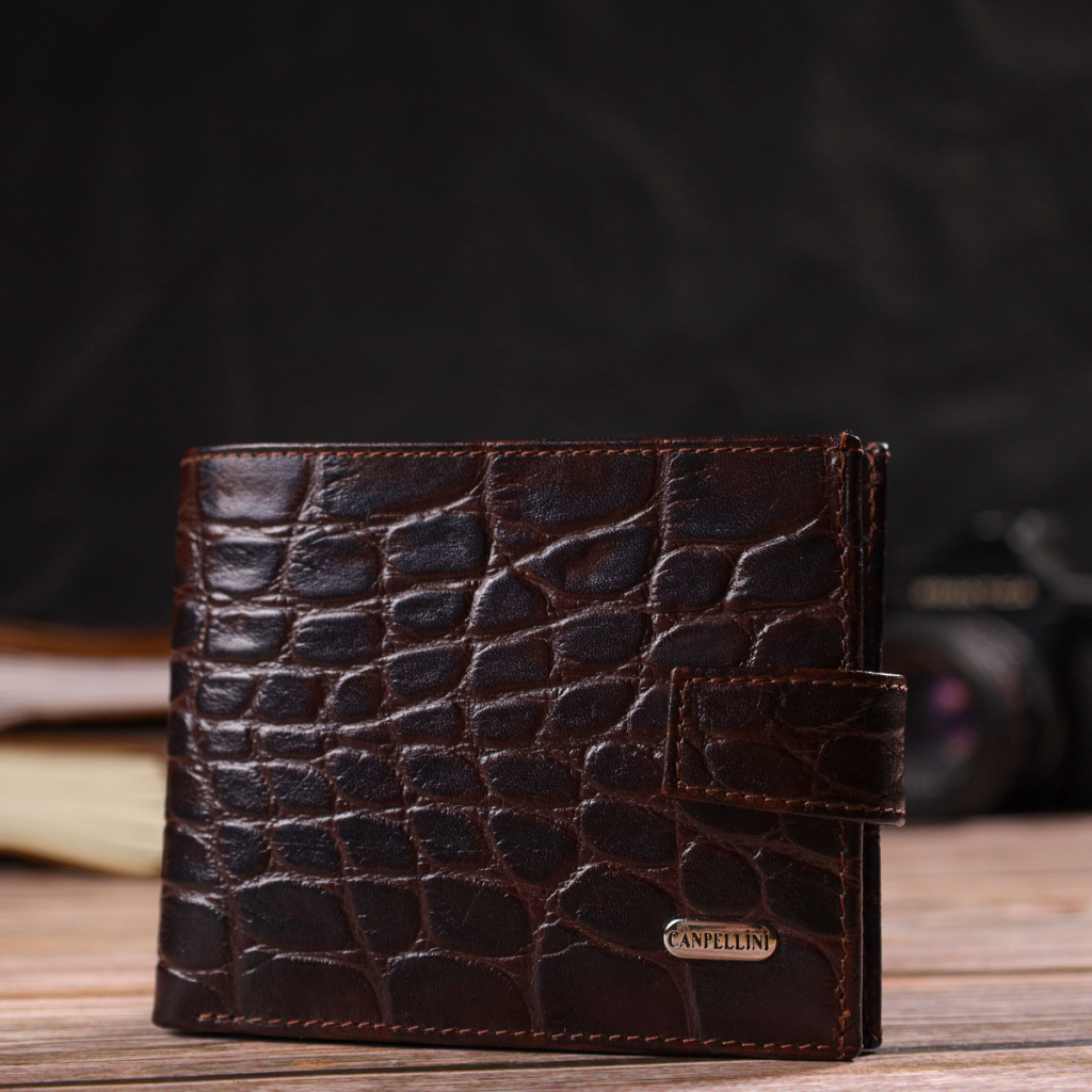 Гаманець Canpellini З натуральної шкіри Коричневий (21888) - зображення 8