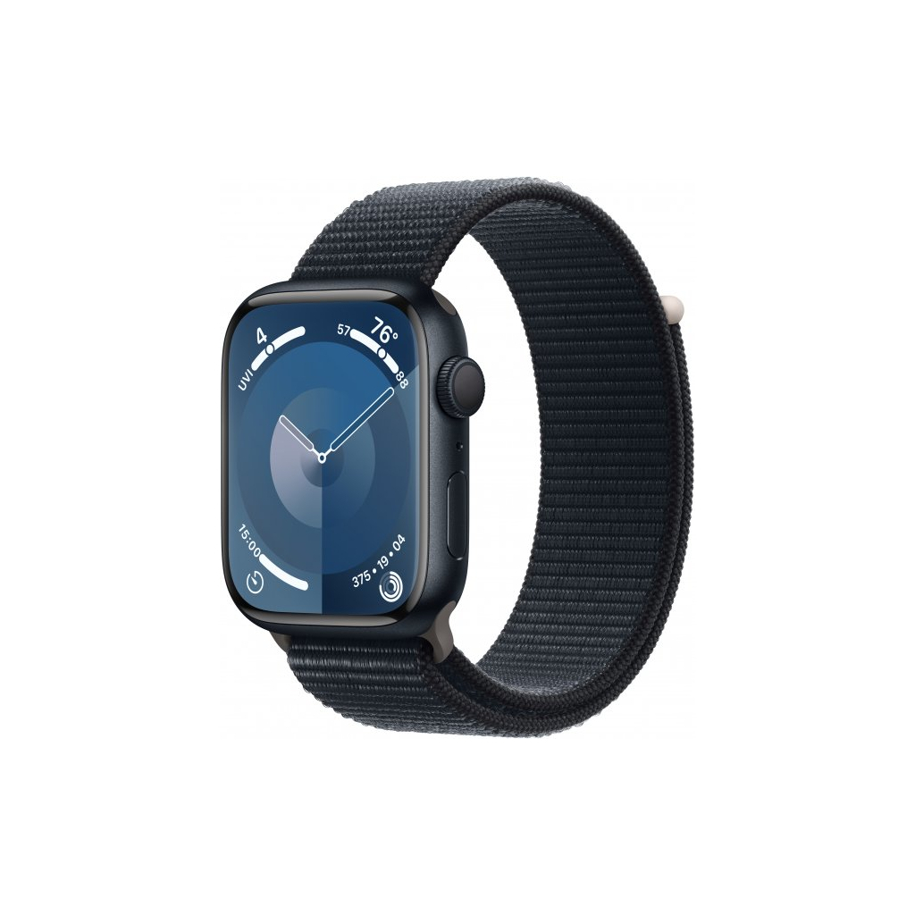 Смарт-годинник Apple Watch Series 9 GPS 45mm Midnight Aluminium Case with Midnight Sport Loop (MR9C3QP/A) - зображення 1