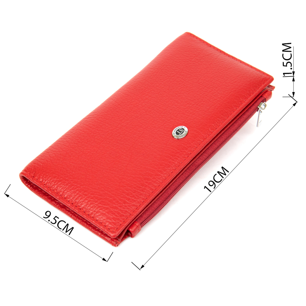 Гаманець ST Leather Шкіряний Червоний (19381) - зображення 3