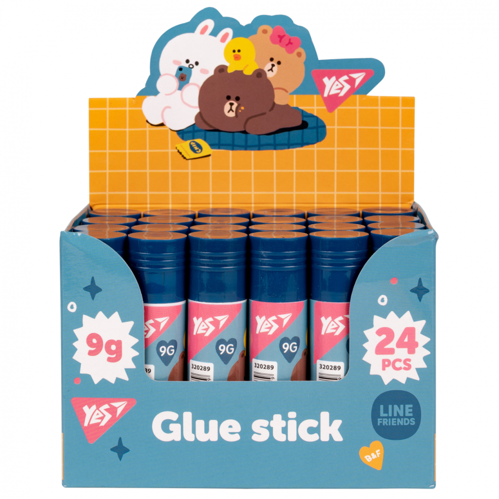 Клей Yes олівець PVA Line friends 9г (320289) - зображення 2