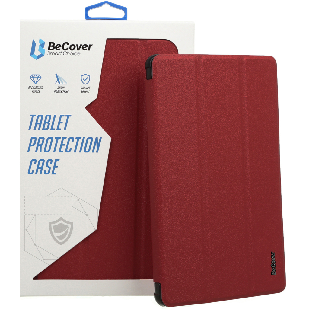Чохол до планшета BeCover Smart Case Samsung Galaxy Tab S10 FE Plus (SM-X620/SM-X626) 13.1" Red Wine (713385) - зображення 9