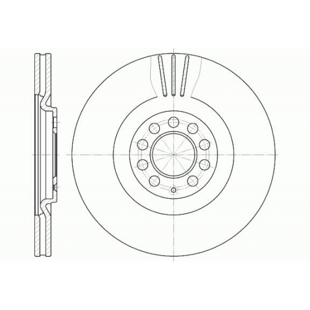 Гальмівний диск REMSA 6597.10 - зображення 1