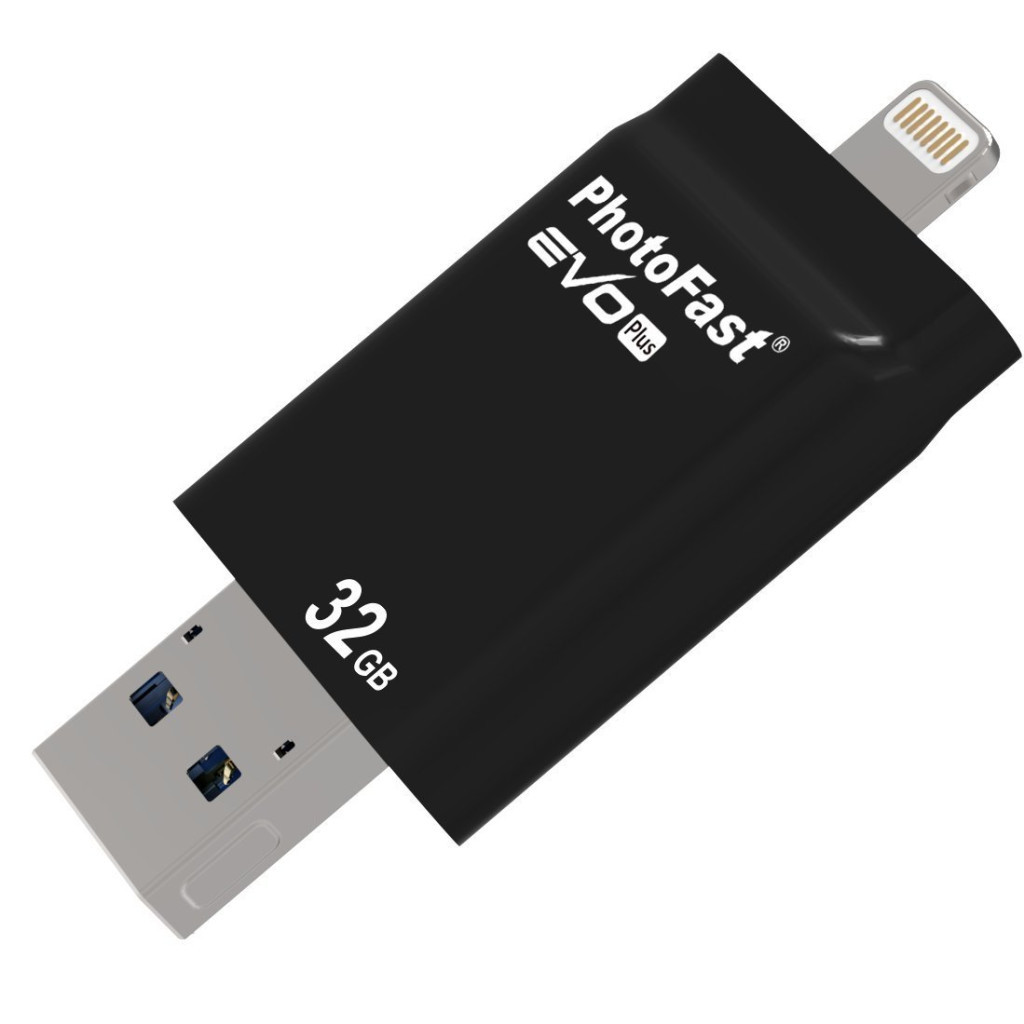 USB флеш накопичувач PhotoFast 32GB i-Flashdrive EVO Plus Black USB3.0-microUSB/Lightning (EVOPLUS32GBU3) - зображення 3