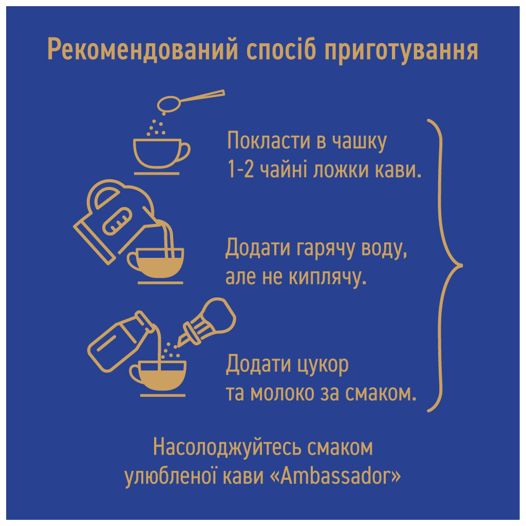 Кава Ambassador Premium розчинна 190 г (am.53446) - зображення 5