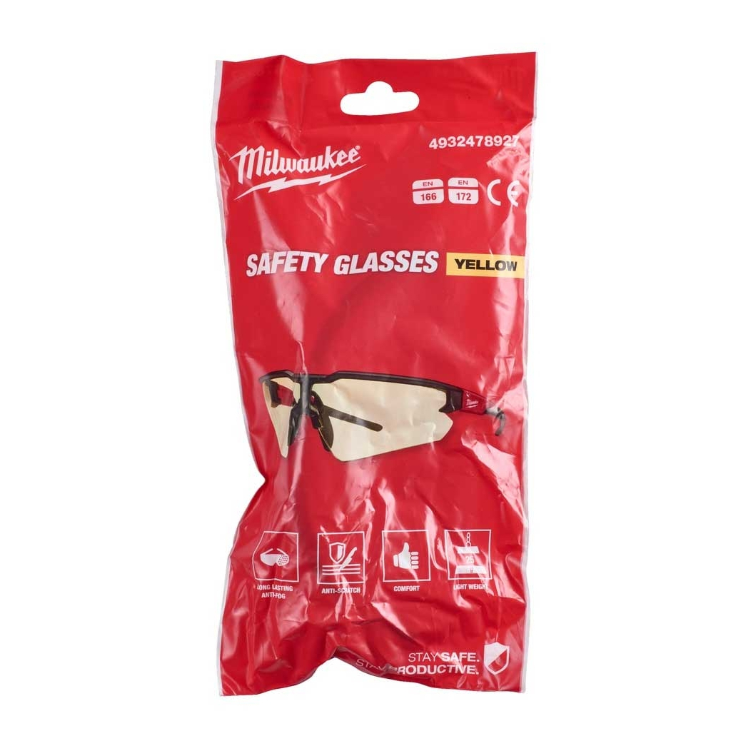 Захисні окуляри Milwaukee поліпшені, жовті (4932478927) - зображення 3