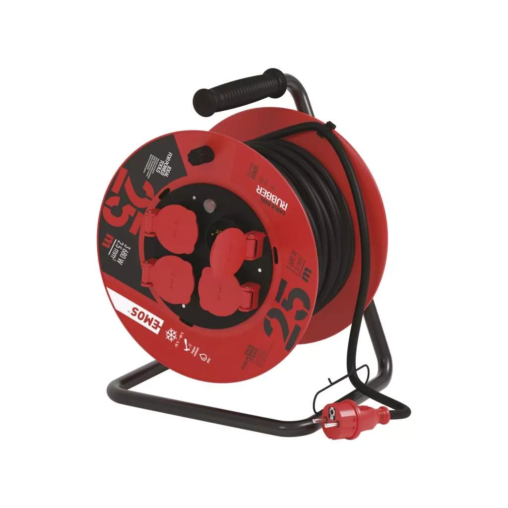 Мережевий подовжувач EMOS P19625, 25m, 2.5mm2 (P19625) - зображення 2