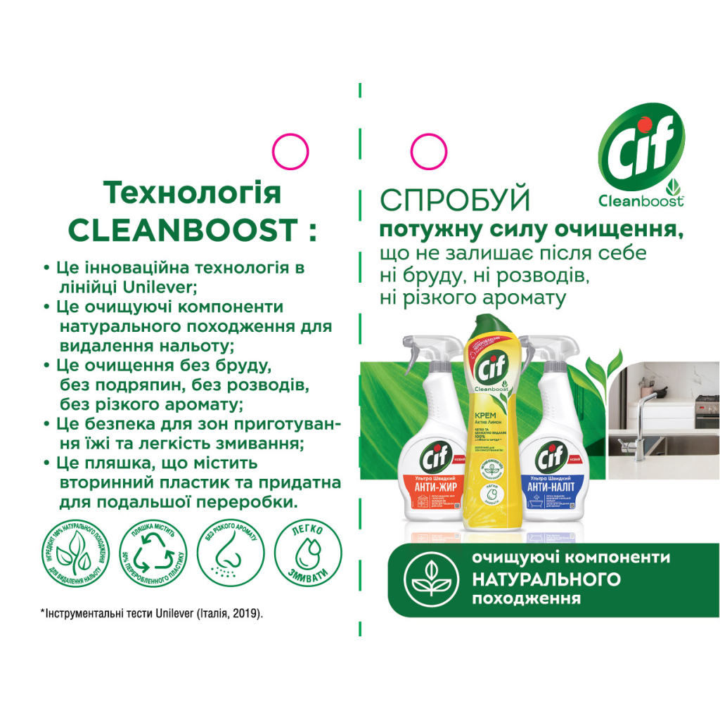 Спрей для чищення ванн Cif Анти-Наліт 500 мл (8717163046258) - изображение 3