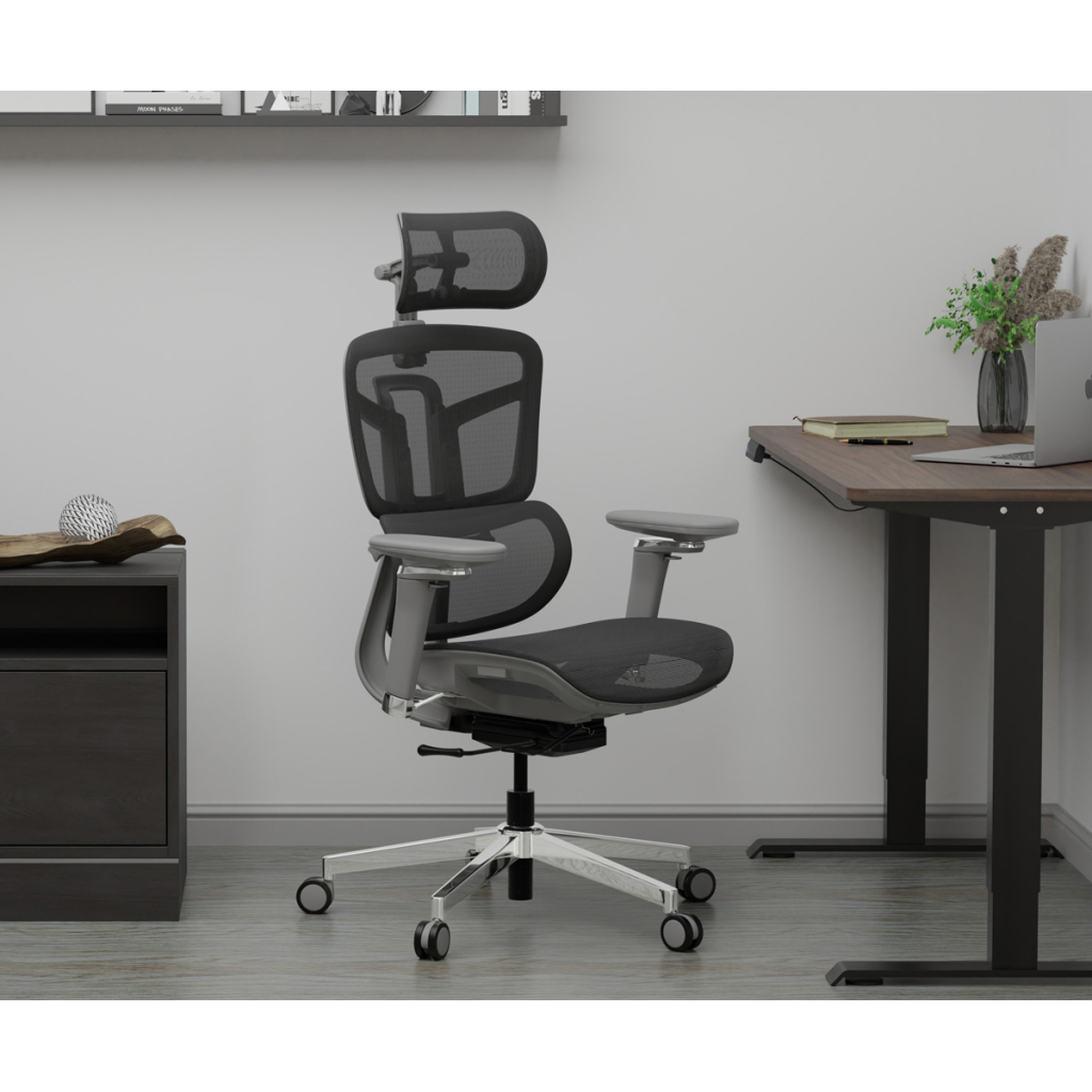 Офісне крісло Mealux S4 Air Grey (HF-S4 M/G) - зображення 11