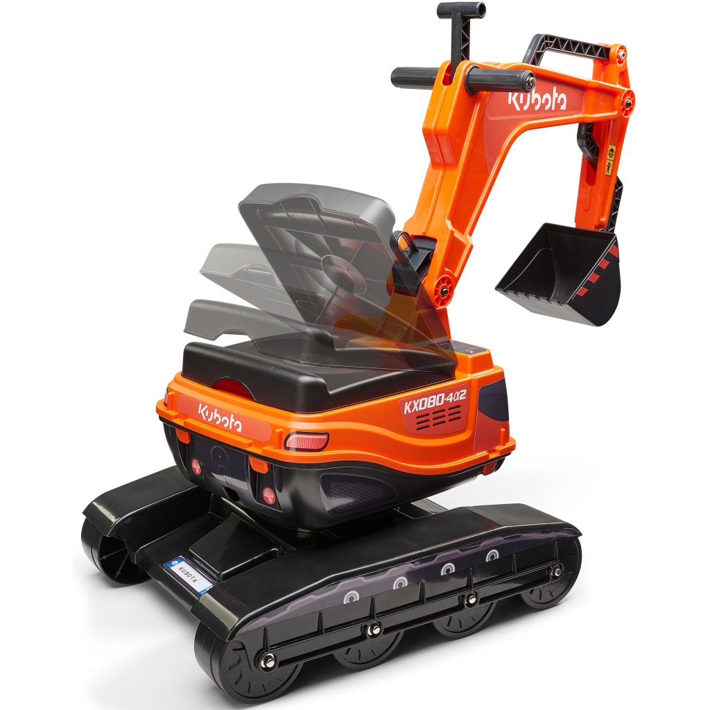 Чудомобіль Falk Kubota екскаватор з шоломом, помаранчевий (122) - зображення 4