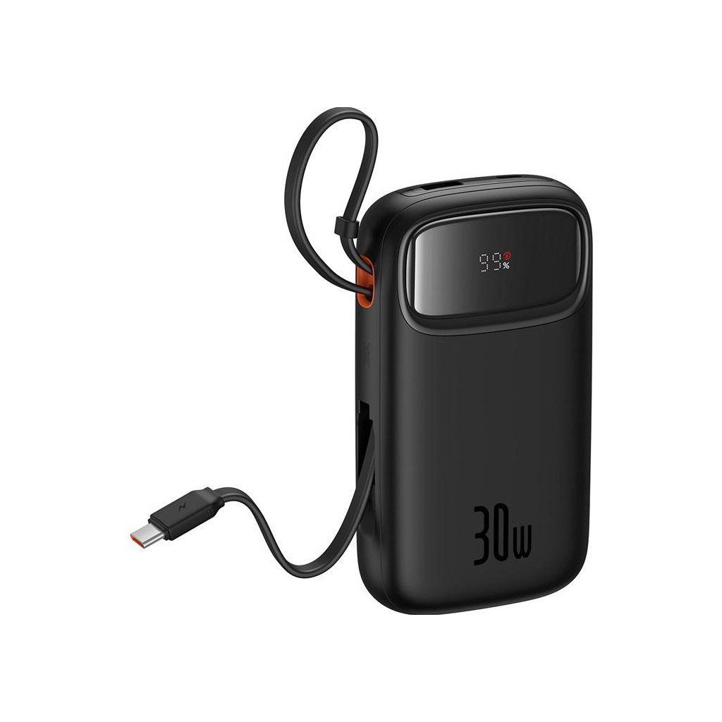 Батарея універсальна Baseus QPow2 20000mAh 30W, with 2*Type-C Cable, Black (P10055009113-00) - зображення 3