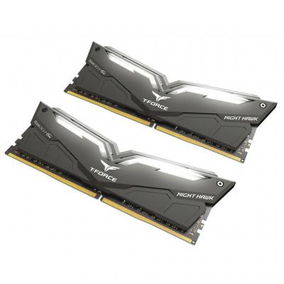 Модуль пам'яті для комп'ютера DDR4 32GB (2x16GB) 2666 MHz T-Force Night Hawk Black LED/Whi Team (THWD432G2666HC15BDC01) - зображення 2