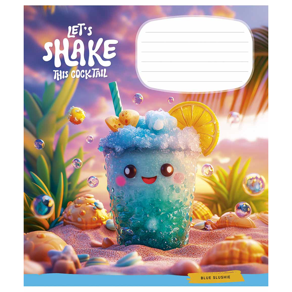 Зошит Школярик Exotic drinks 12 аркушів коса лінія (012-3541C) - зображення 3