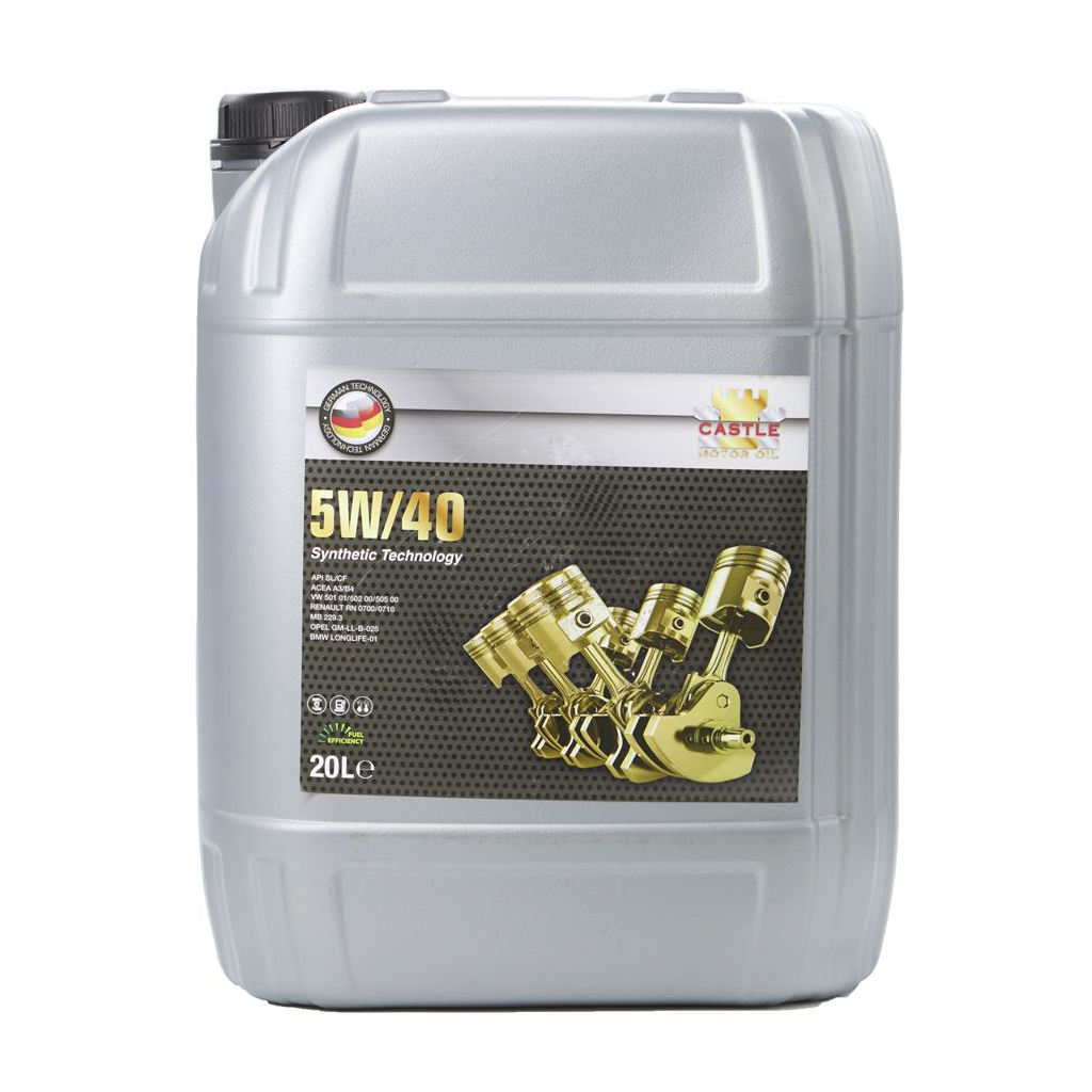 Моторна олива CASTLE MOTOR OILS 5W40 20л - зображення 1