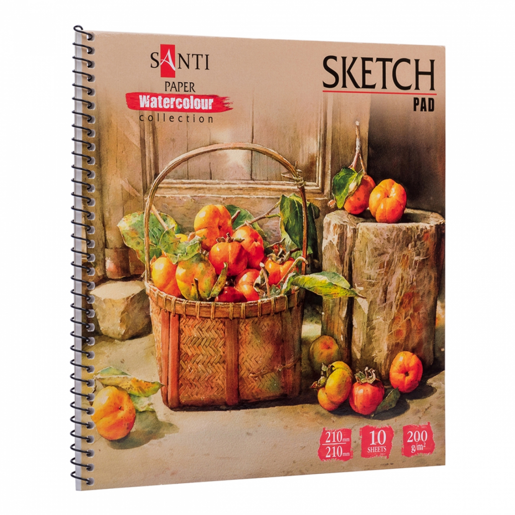 Альбом для малювання Santi для акварелі Botanic, 210х210, 10 аркушів (742835) - зображення 2