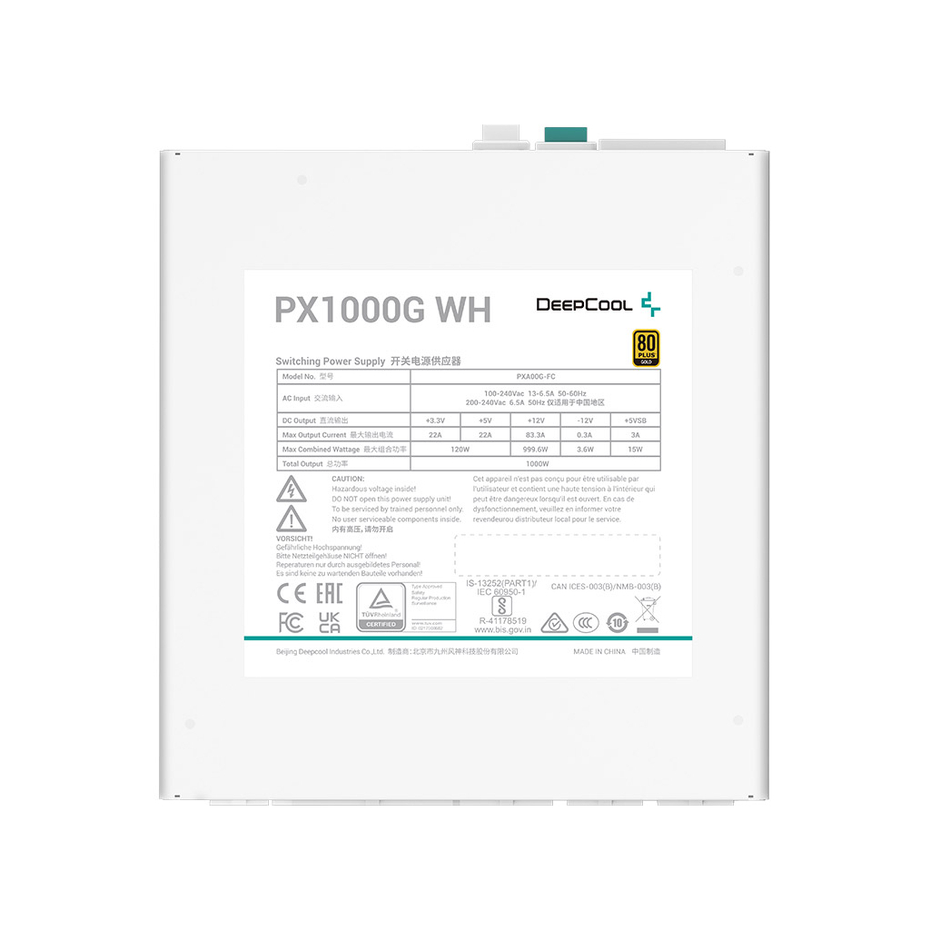 Блок живлення Deepcool 1000W PX1000G WH (R-PXA00G-FC0W-EU) - зображення 5