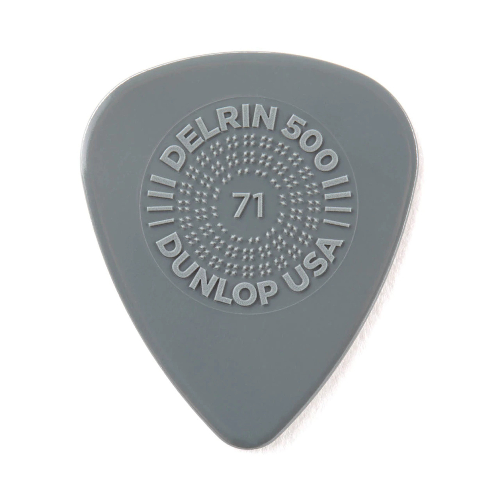 Медіатор Jim Dunlop Prime Grip Delrin 500 Pick .71mm 12 шт. (450P.71) - изображение 1