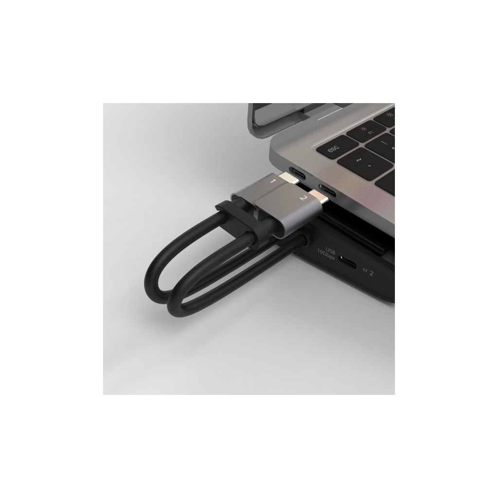 Порт-реплікатор J5create Dock-Station USB-C 10Gbps, 12-in-1 (слот M2 NVMe/хаб/HDMI/DP/PD/картрид/LAN) (JCD552-N) - зображення 5