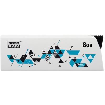 USB флеш накопичувач Goodram 8GB Cl!ck White USB 2.0 (UCL2-0080W0R11) - зображення 1
