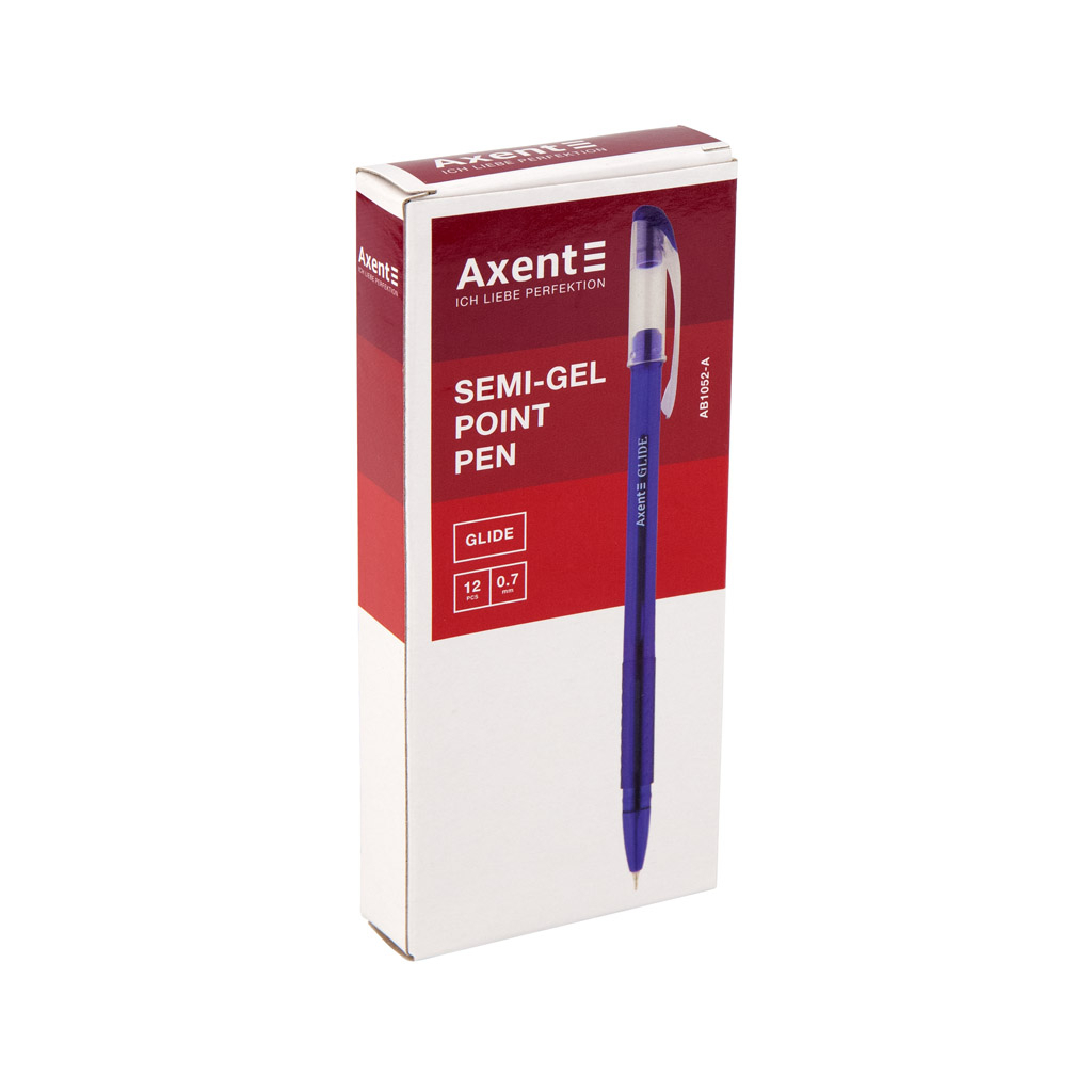 Ручка масляна Axent Glide, blue (AB1052-02-А) - зображення 4