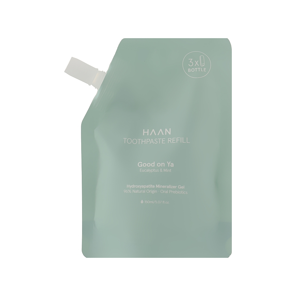 Зубна паста HAAN Good On Ya Евкаліпт і м'ята запаска 150 мл (5060917120104) - изображение 1