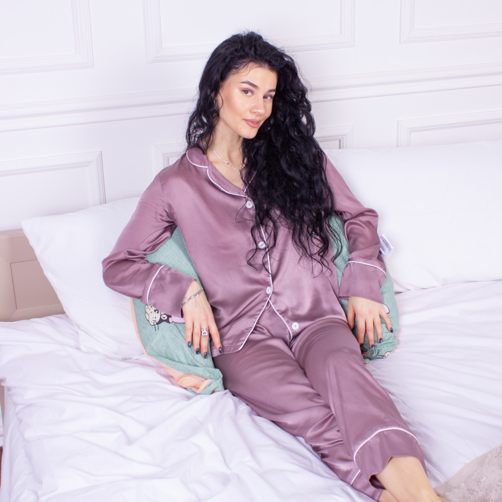 Подушка MirSon для вагітних та годування №8334 Print Line 17-0356 Burkina Faso Бязь 30х170х20 см (2200006200598) - изображение 6