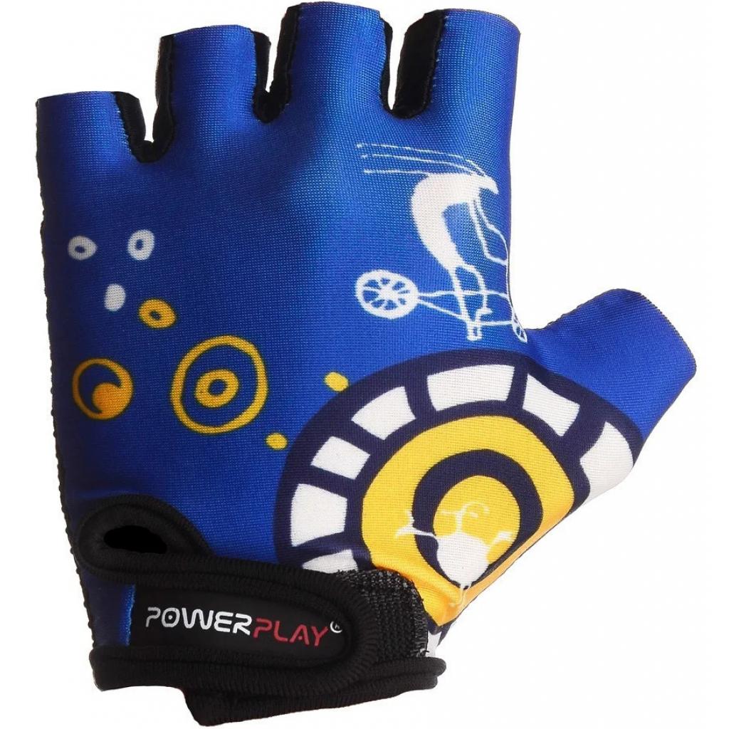 Велорукавиці PowerPlay Children 001 Blue 2XS (001C_Blue_2XS) - зображення 2