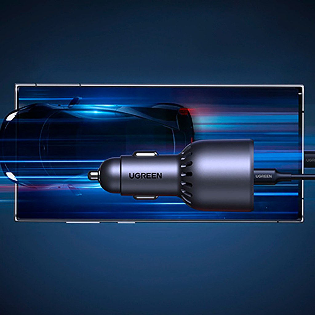 Зарядний пристрій Ugreen 3xUSB 130W (2xUSB-C+USB-A) QC3.0 (EC705) (35025) - зображення 7