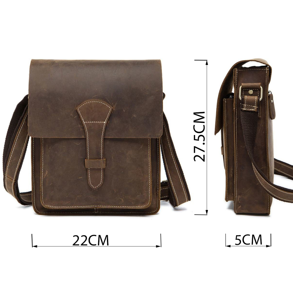 Сумка Vintage Чоловіча Коричнева (14660) - зображення 4