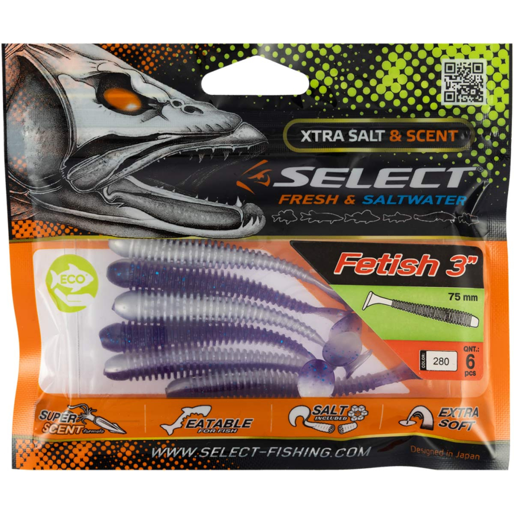 Силікон рибальський Select Fetish 3" 280 (6 шт/уп) (1870.71.25) - зображення 2