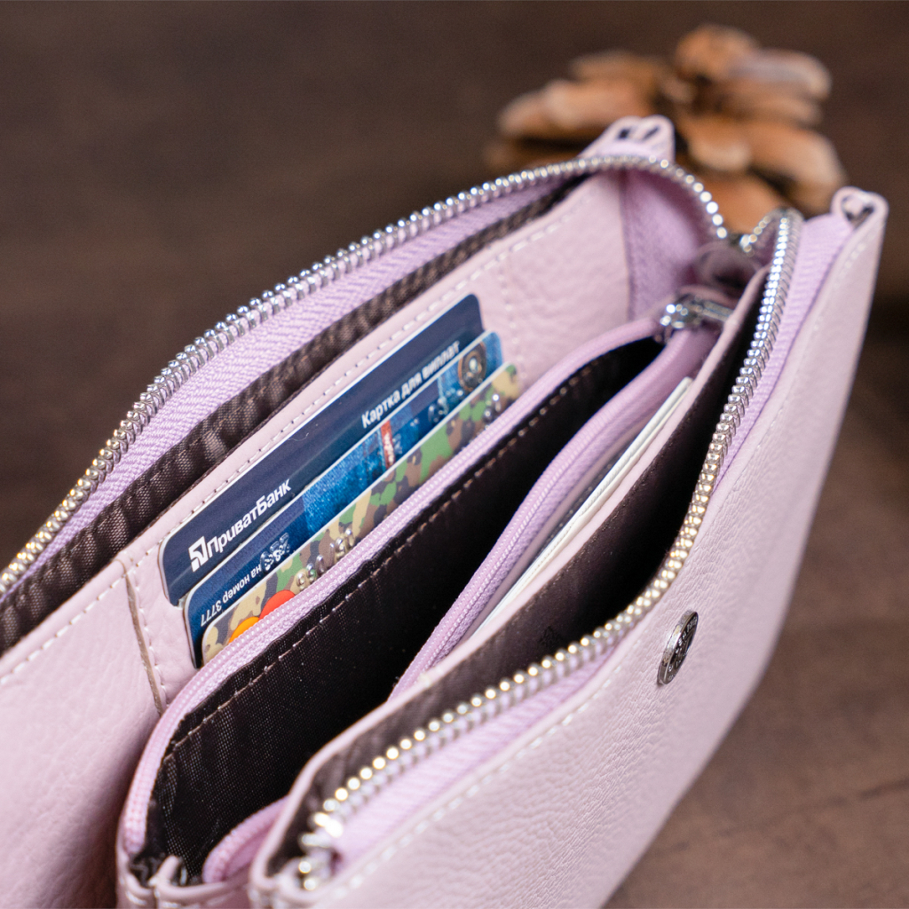 Гаманець ST Leather Ліловий (19247) - изображение 8