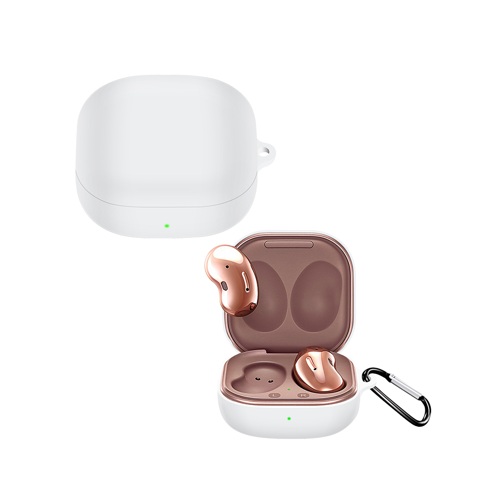 Чохол для навушників BeCover Silicon для Samsung Galaxy Buds 2/Buds 2 Pro/Buds Live/Buds Pro White (705413) - зображення 2