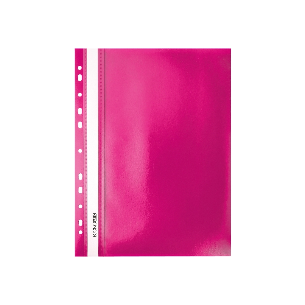 Папка-швидкозшивач Economix А4 з перфорацією, фактура "помаранч", рожева (E31508-09) - зображення 1
